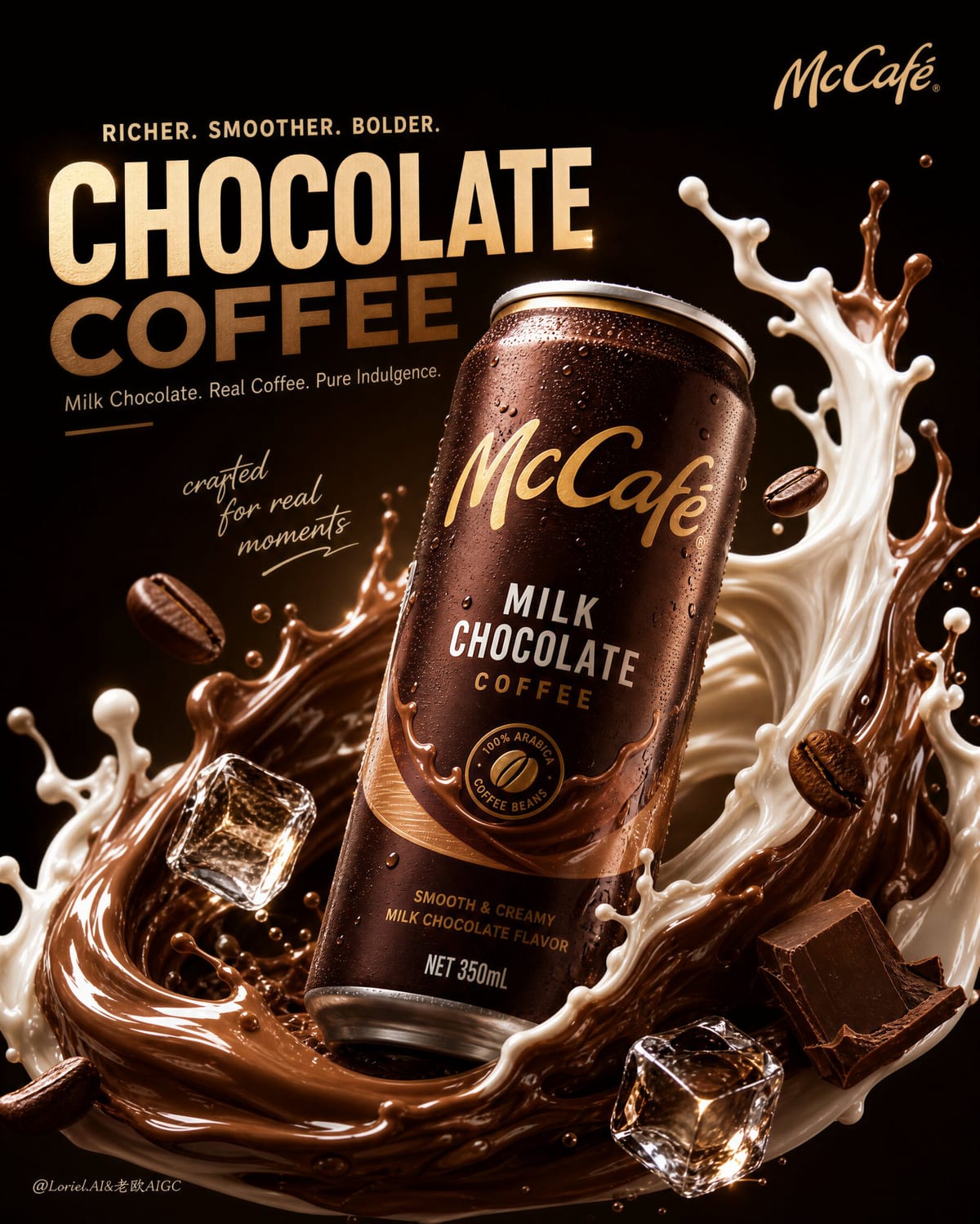 McCafé双液体饮料海报