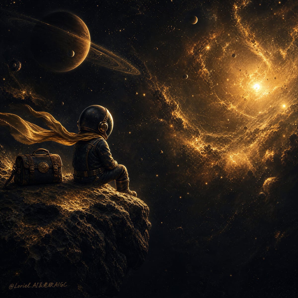 星空宇航员童话海报