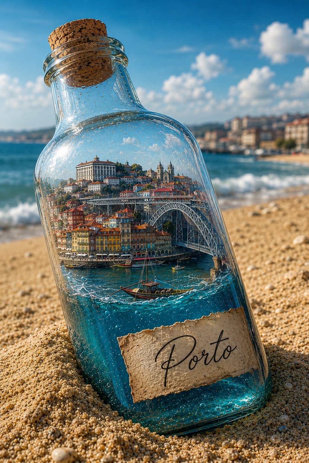 玻璃瓶中的微缩城市