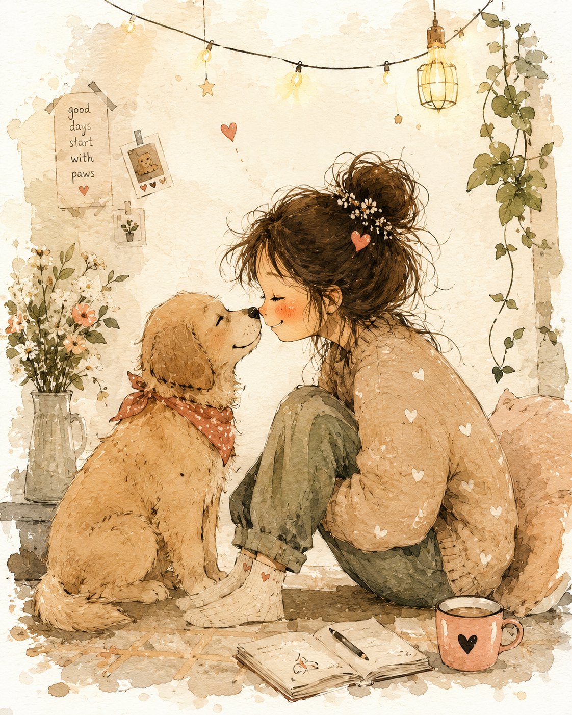 水彩故事书插画生成器