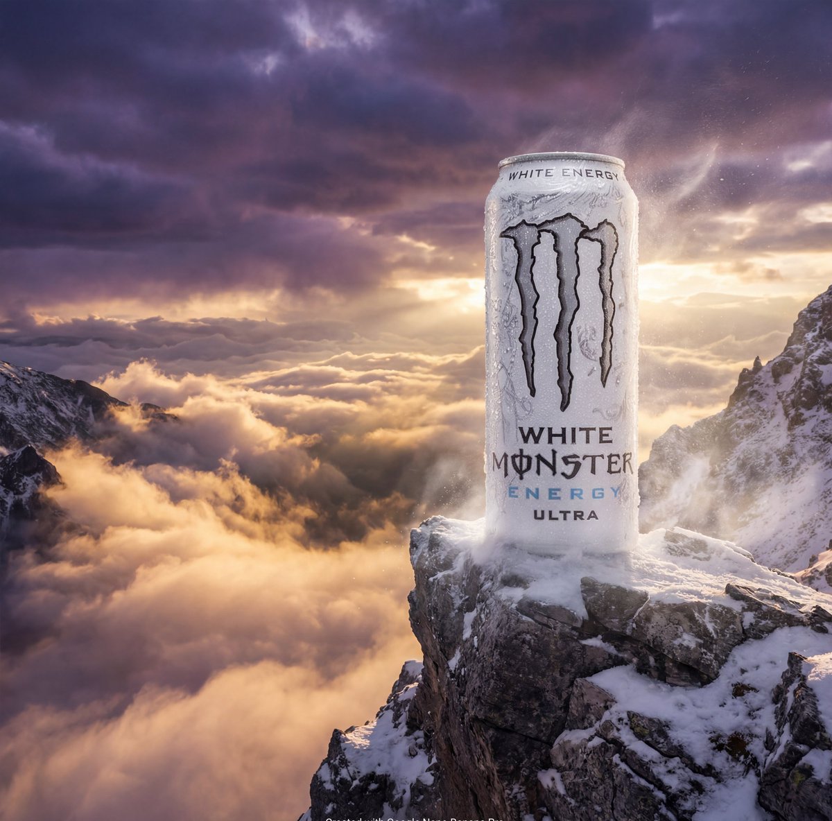 产品 ad style AI 图像 on a mountain...