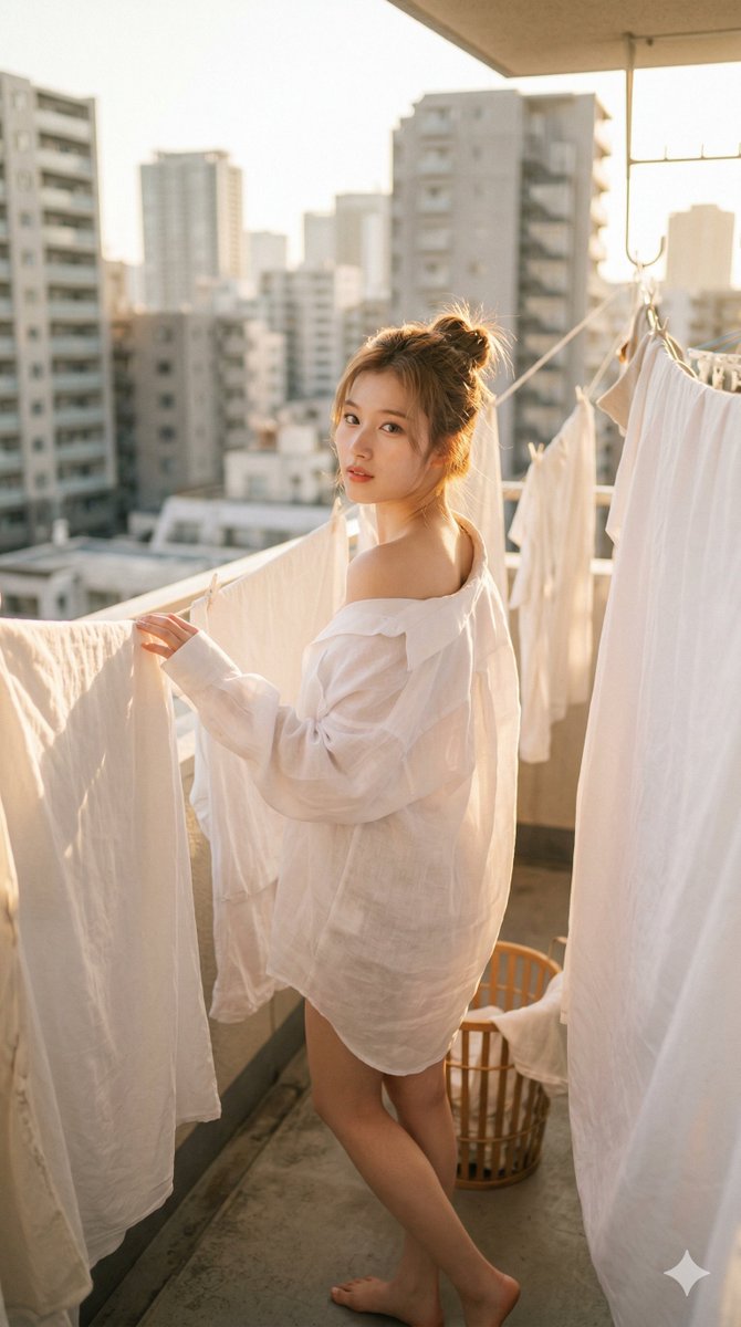 TWICE Sana 阳台日光肖像