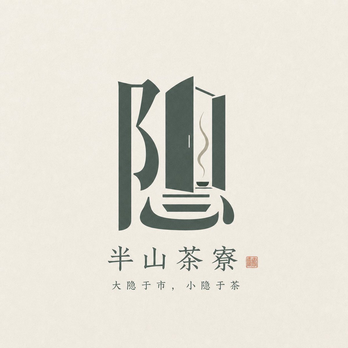 汉字意象徽记：中式简约品牌标志