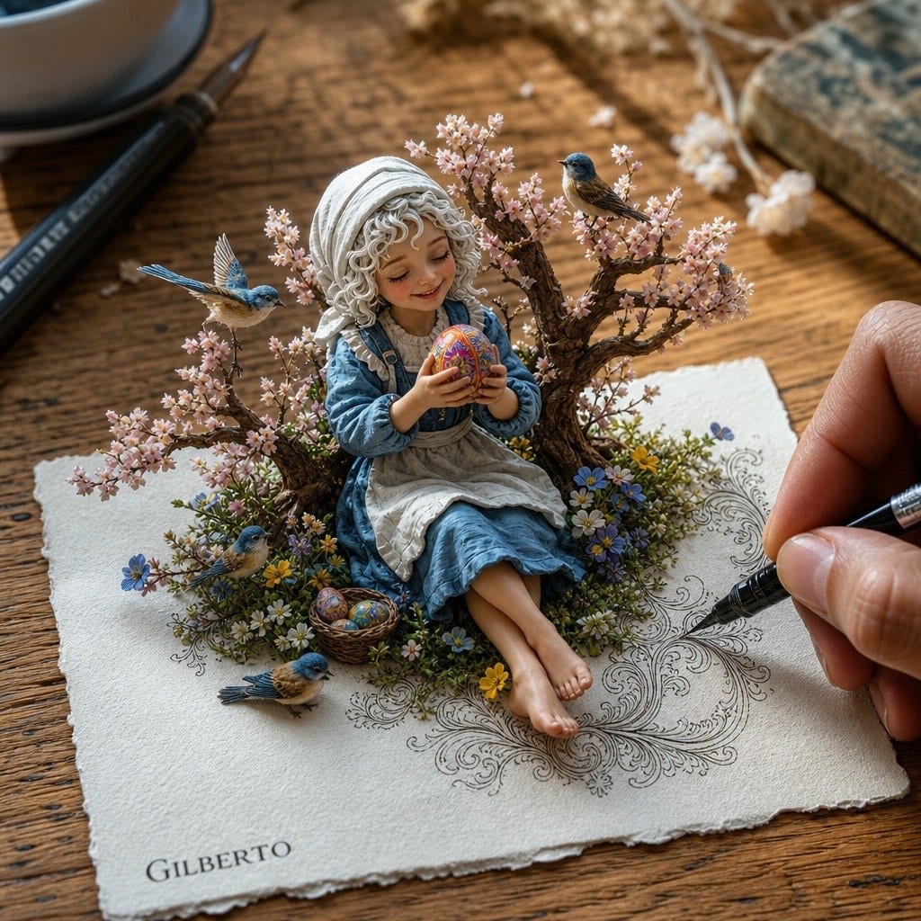2D插画转3D微缩世界框架