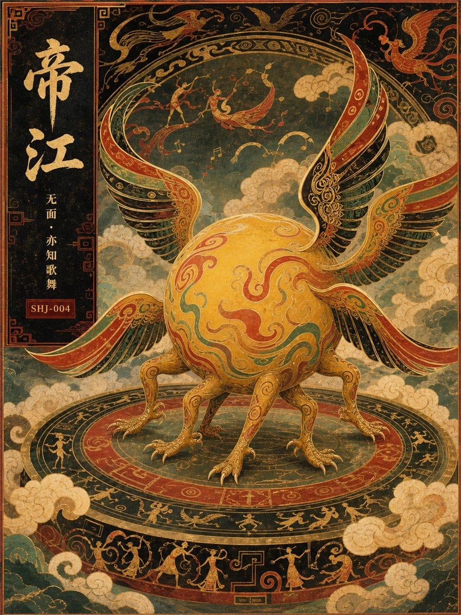 古画语言 × 山海经异兽：矿物色中国神话