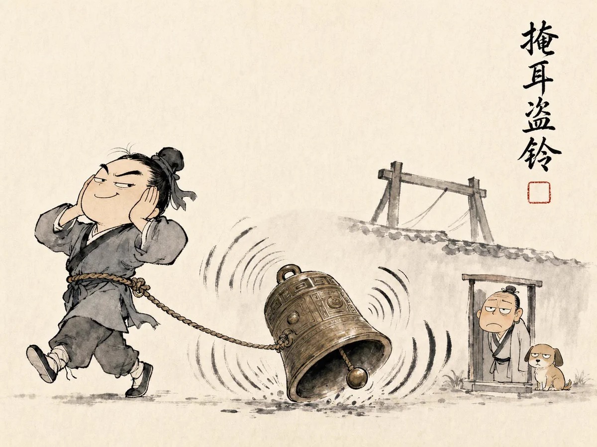 蔡志忠风格成语插画