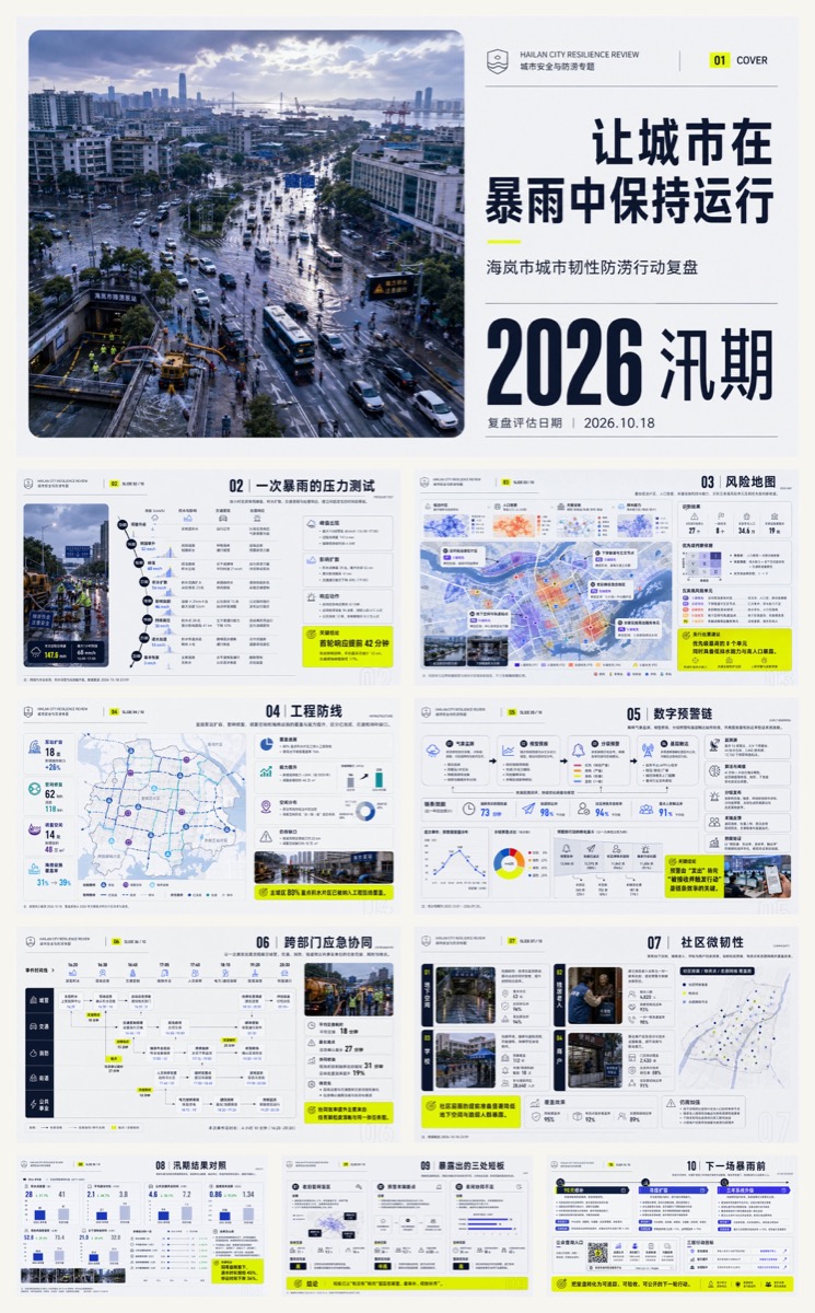 信息图PPT：国际主义版式报告系统