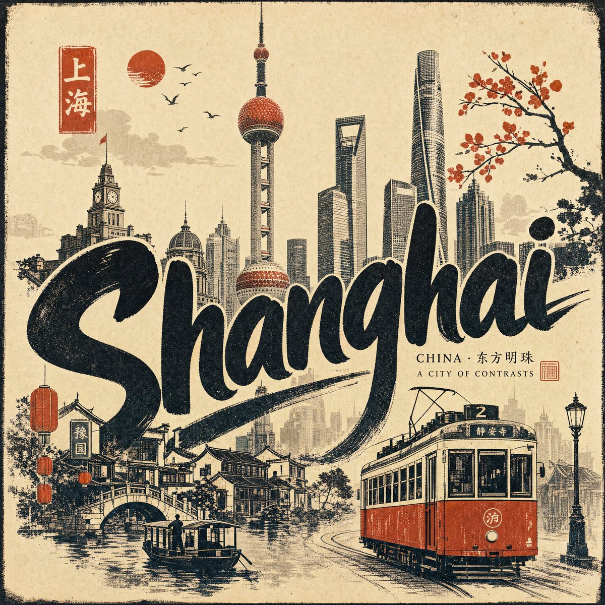 复古旅行：丝网印刷的城市记忆