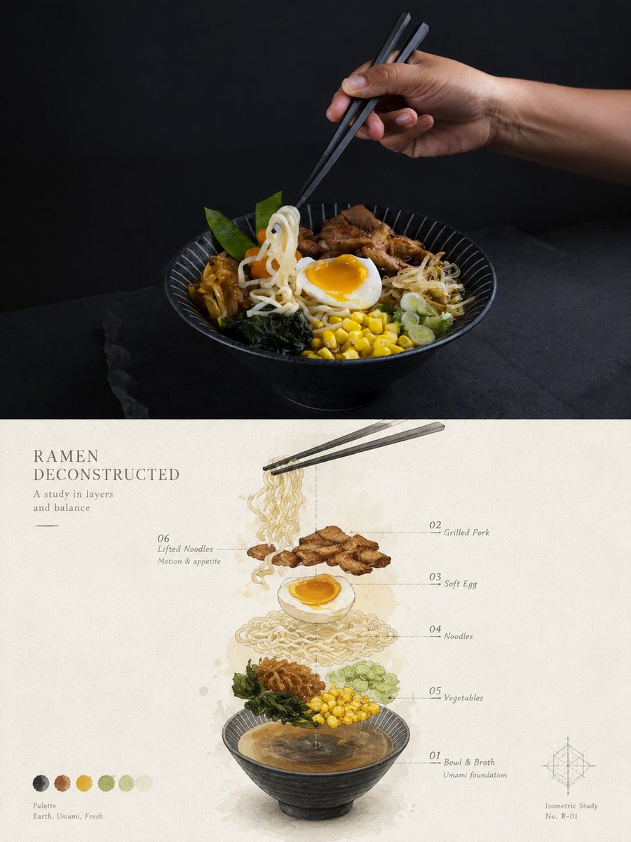 照片转isometric水彩解构研究图 - 图 3