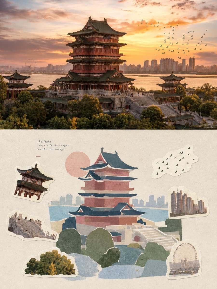 选择性记忆：贴纸拼贴视觉海报