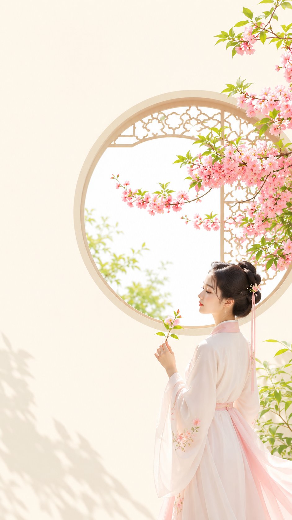 花影月窗古风女子