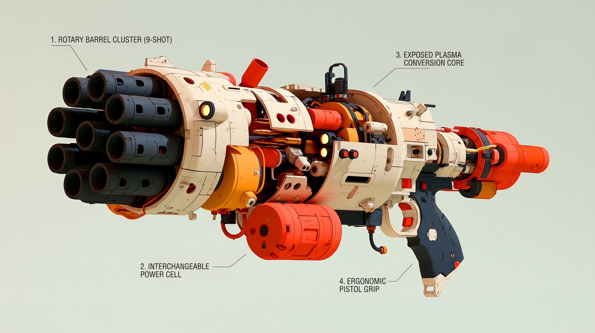 赛博朋克武器解剖图