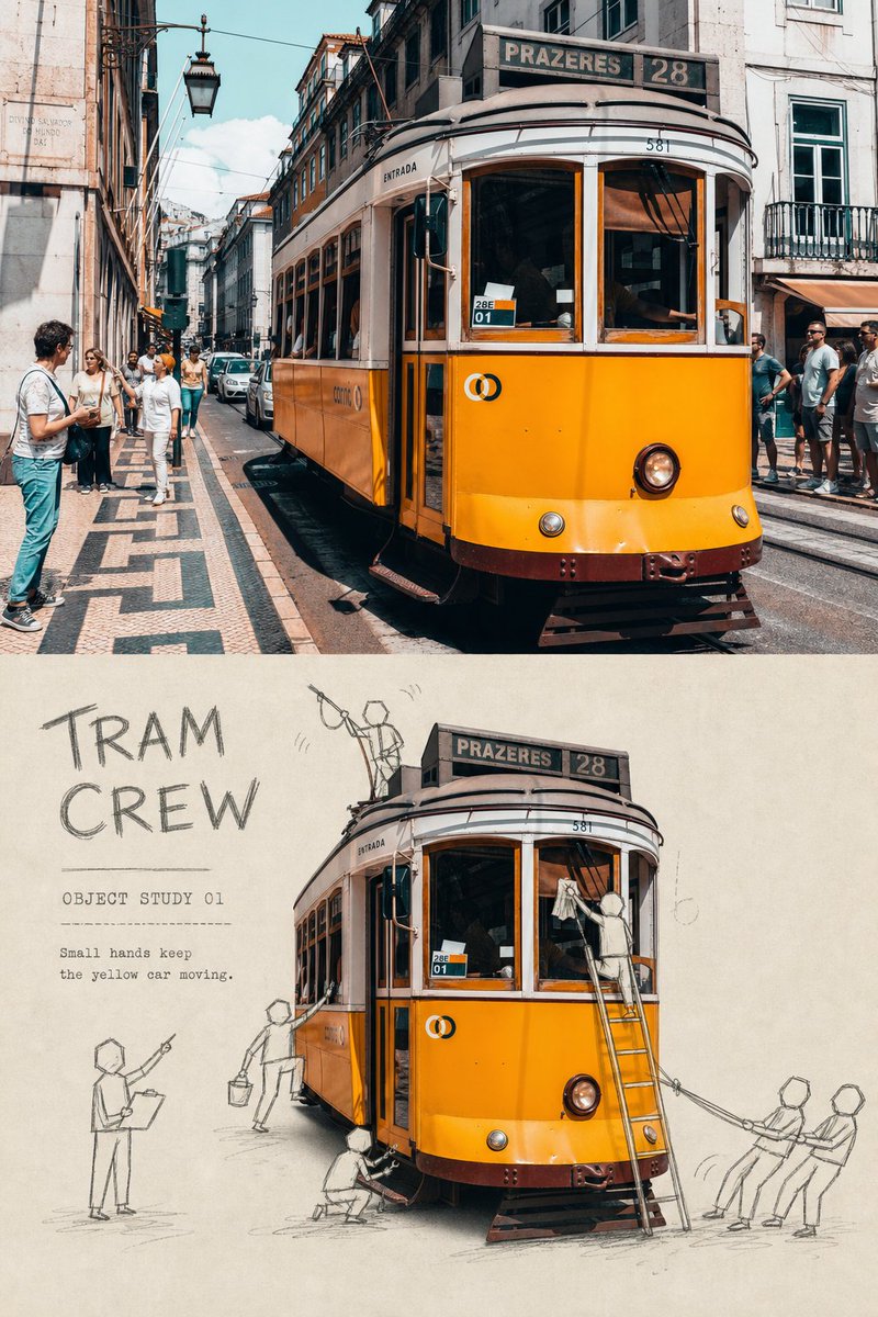 照片涂鸦旅行物件：色块与手绘线条的旅行记忆