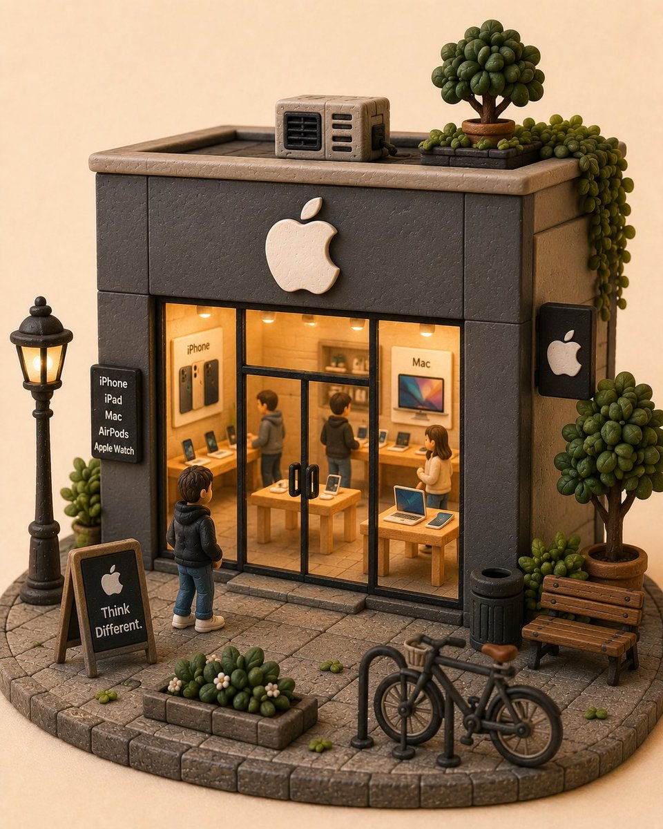 微缩店铺：粘土质感的品牌立体模型