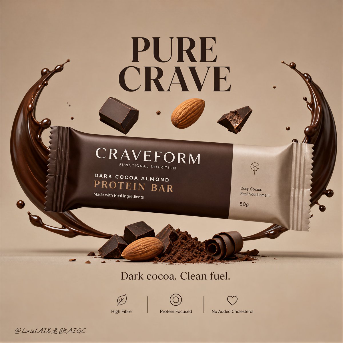 CRAVEFORM 蛋白棒：巧克力轨道里的克制奢华