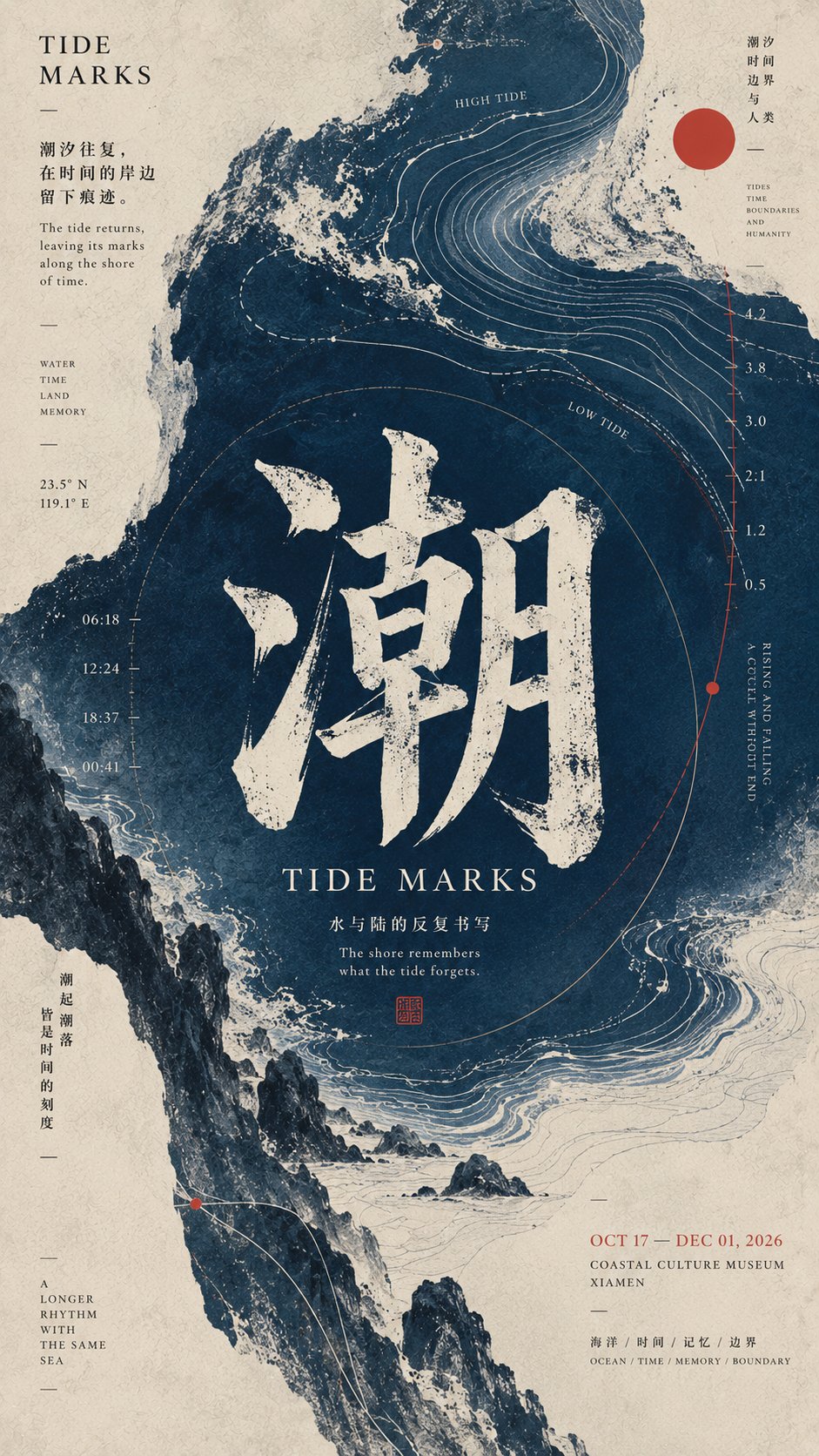 自然运动可视化：风潮雨光的汉字海报 - 图 2