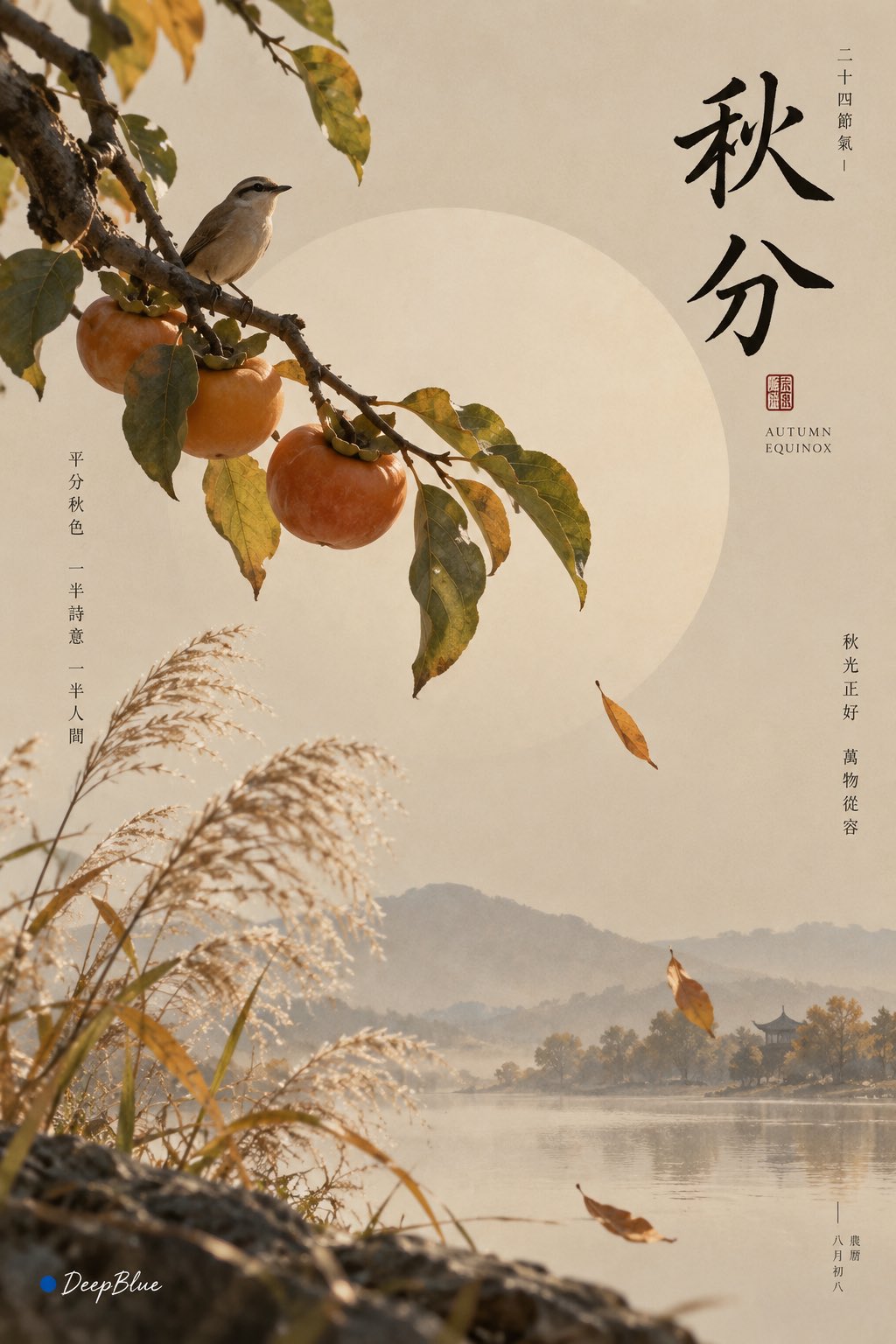 宋式秋分：极简节气艺术封面