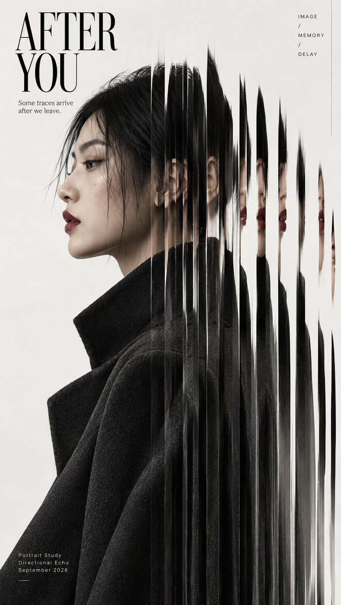 光学切片：Slit-Scan时尚编辑肖像