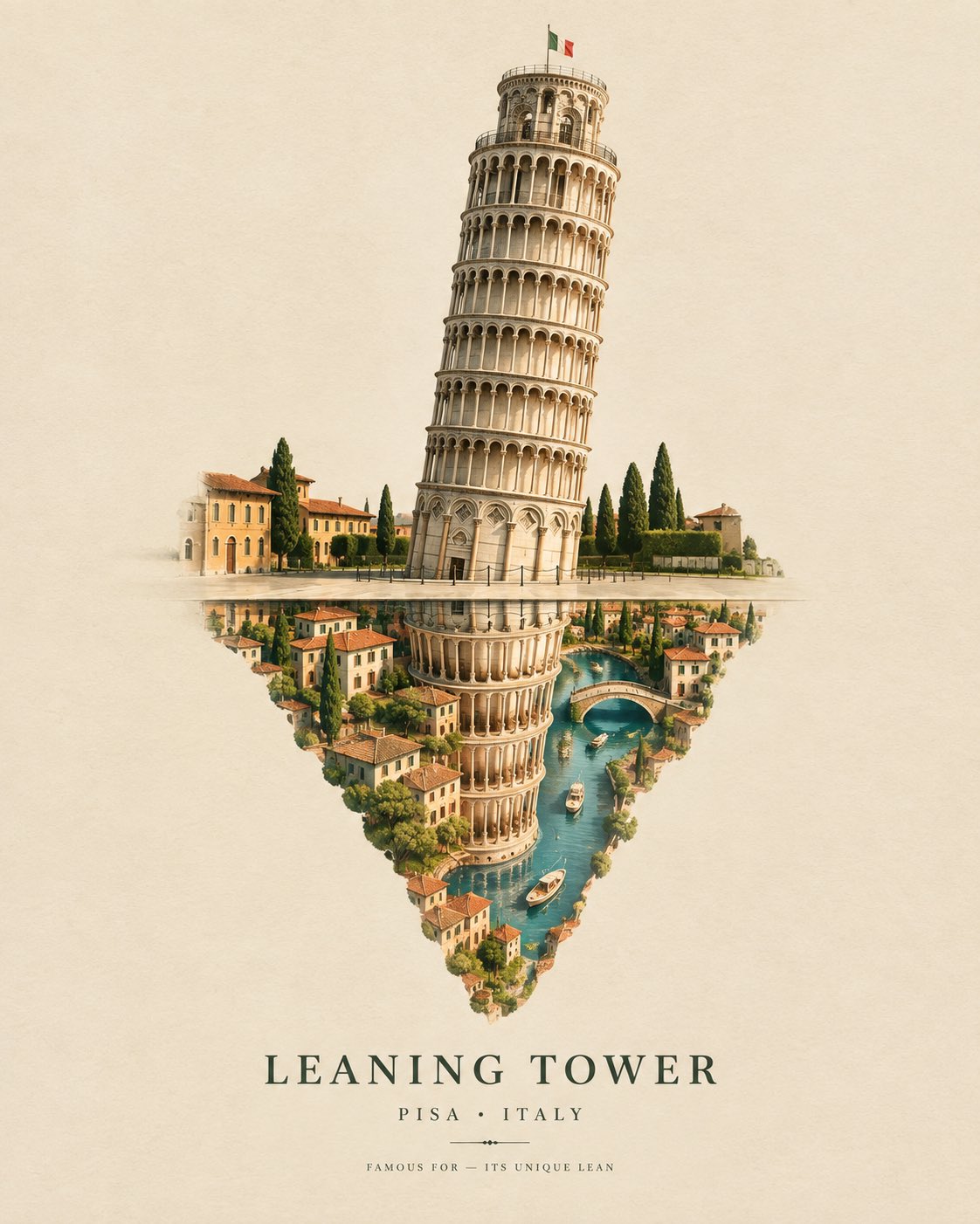 倒影微缩城：超现实旅行建筑艺术