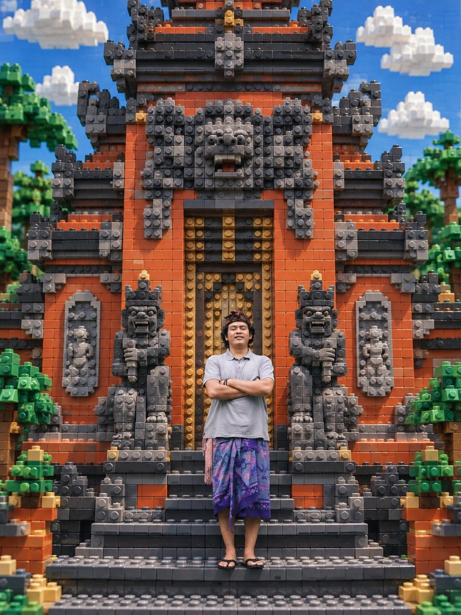 真人积木世界：旅行照片的微缩重建
