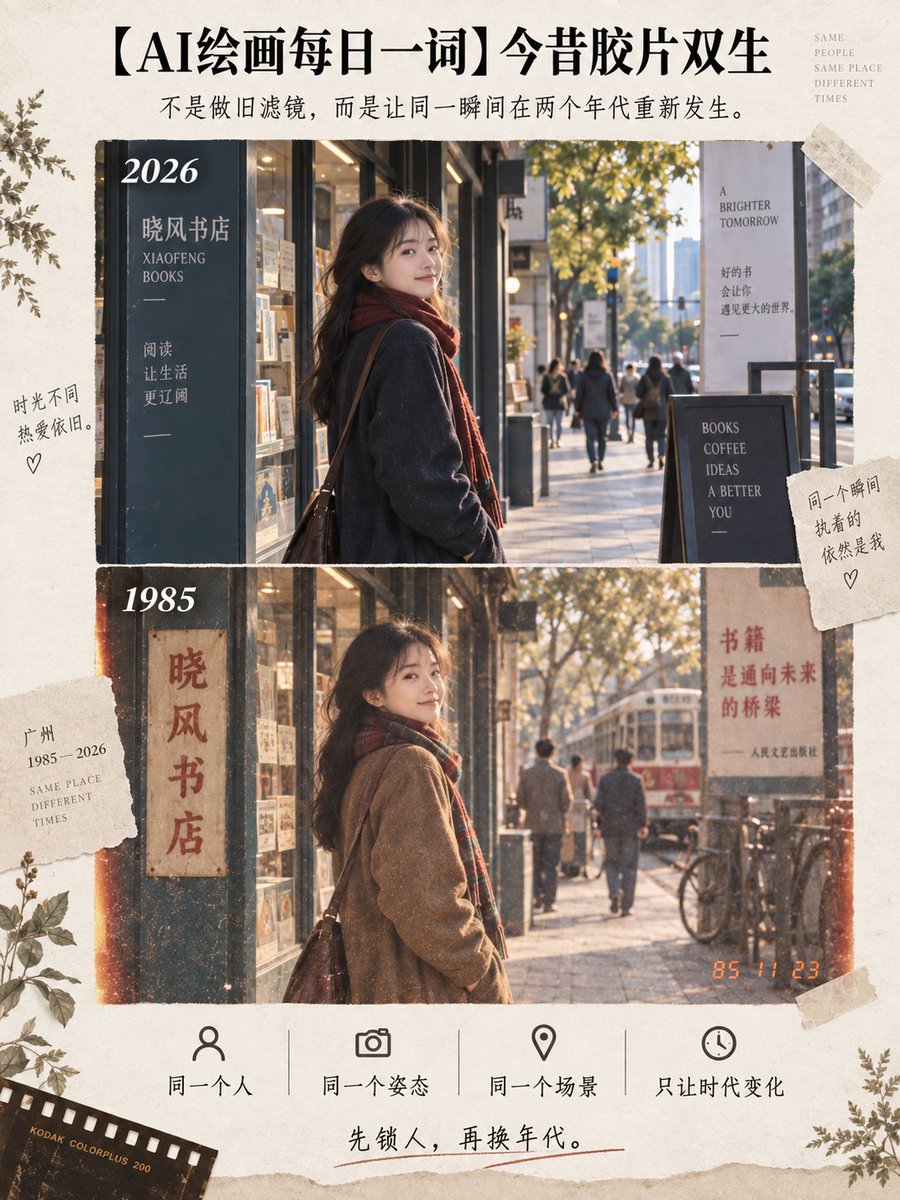 今昔胶片双生：跨越40年的时空合影